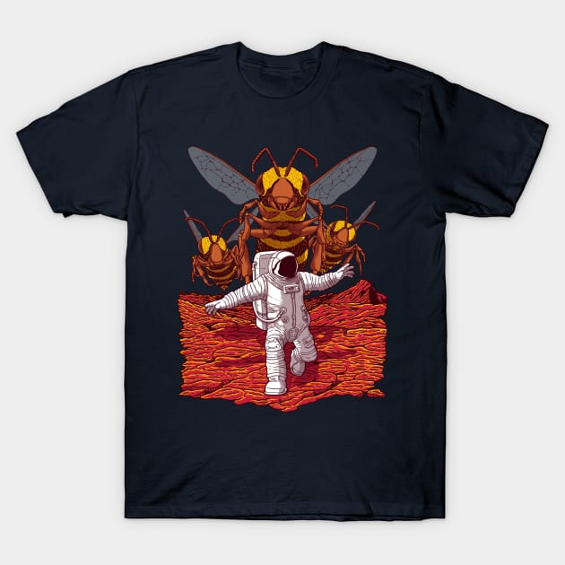 Killer Bees on Mars. T-Shirt by JCMaziu